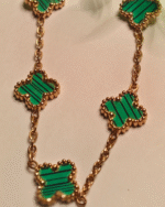 Elegant daily wear bracelet with green clover charms – Tohfa Jewels