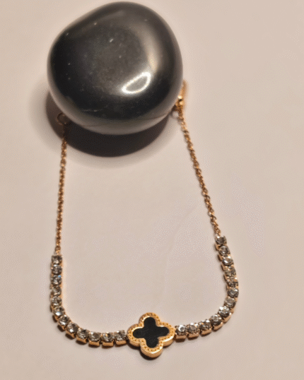 Tarnish Free Clover Bracelet Rose Gold, Stainless Steel Tennis Chain Bracelet