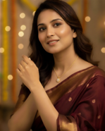 model wearing Pave Solitaire Diamond Look Chain, Everyday Wear Gold Pendent Gifting, CZ Flower Design Necklace