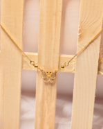 Daily Wear Diamond Look Chain Gifting, Adjustable Box Chain Butterfly Pendant, CZ Stone Butterfly Design Necklace