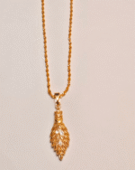 Gold Plated Pinecone Pendant Necklace, Tarnish Free Traditional Locket India