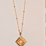 Traditional Gold Plated Diamond Pendant, Tarnish Free Ornate Locket India