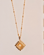 Traditional Gold Plated Diamond Pendant, Tarnish Free Ornate Locket India