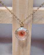 Real Flower Charm Pendent, Tarnish Free Daily Wear Chain made of Stainless Steel