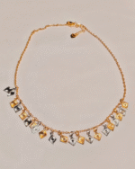 Dual Tone Charm Nacklace for Women, Gold and Silver Chain NacklaceIndia