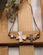 Rose Gold Pink Shell Butterfly Bracelet, Tarnish Free Adjustable Slider Bracelet