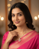 Rosalyn Korean style rose gold heart necklace a perfect gift for girlfriend